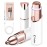 Facial Hair Remover for Women- 2-in-1 as Seen on TV Painless Face Shaver -Mini Hair Remover, Electric Razor Shaver Portable Bikini Epilator for Lips, Chin, Armpit, Peach Fuzz,Neck, Cheek