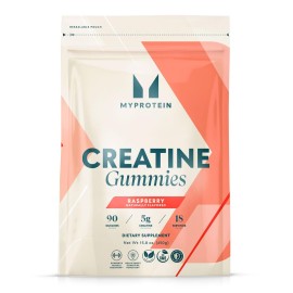 Myprotein Creatine Gummies, 5g Creatine Monohydrate per Serving, Raspberry, 90 Count, 18 Servings, Chewable Post/Pre Workout Strength & Recovery Sports Nutrition Supplement, Vegan, Non-GMO
