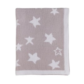 Living Textiles Chenille Knitted Blanket - Grey Galaxy