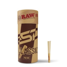 RAW Dogwalker Mini Single Size Cones Rolling Papers 70/30 Size - 150 Pack Smaller than 1 1/4 - Slow Burning - Great for Quick Sessions