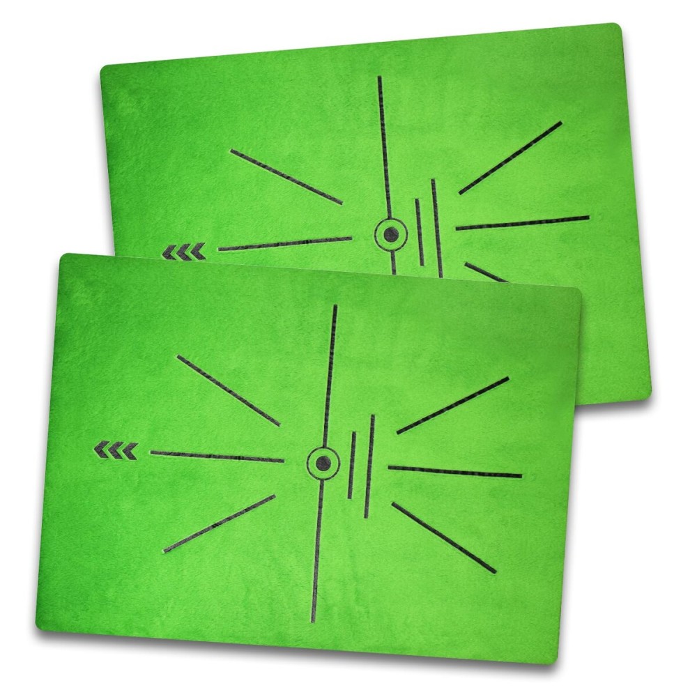 COSPORTIC Golf Hitting Mat | Golf Training Mat for Swing Path Feedback/Detection Batting | Extra Replaceable Golf Practice Mat 16x12 | Golf Gifts for Men/WomenReplaceable-Velvet-mat