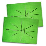 COSPORTIC Golf Hitting Mat | Golf Training Mat for Swing Path Feedback/Detection Batting | Extra Replaceable Golf Practice Mat 16x12 | Golf Gifts for Men/WomenReplaceable-Velvet-mat