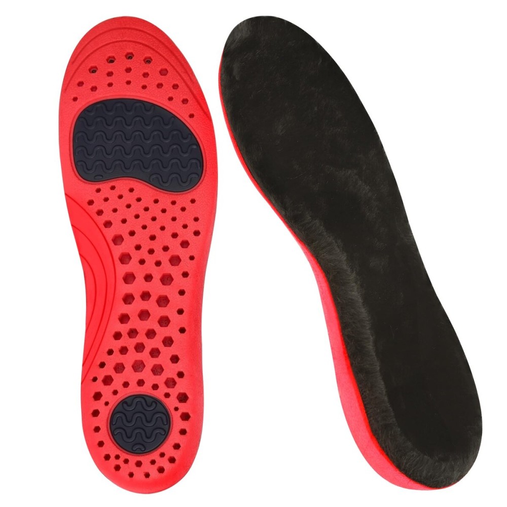 Insoles for Men Women - Thermal Shoe Insoles, Soft Furry Warm Replacement Inserts, Comfort Insole Anti-Shock & Breathable, Suitable for Winter Shoes Boots Sneakers(M)
