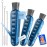 6 Pack Holikme 4 in 1 Cup Lid Cleaning Brush Set with 3 Straws, Multifunctional Bottle Brush, Silicone Cup Lid Gap Cleaner, Durable Bristle Crevice Cleaning Brush, Navy