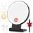 1X/30X Magnifying Mirror with Light, Double Sided Makeup Mirror with Adjustable 3 Color Light, 2000mAh Rechargeable Lighted Magnifying Mirrors with Tweezer, Foldable Travel Mirror with Rotation