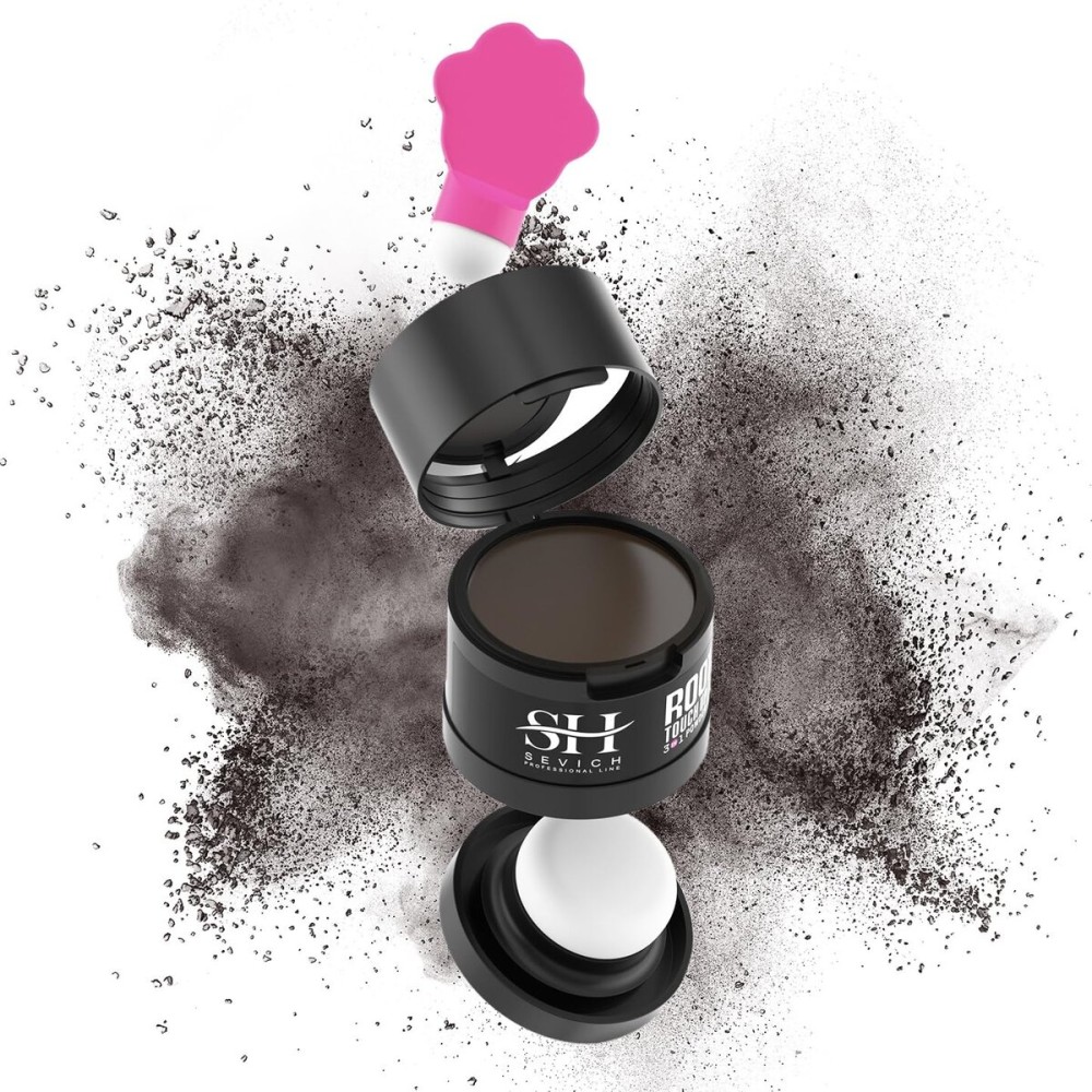 Sevich Hairline Powder 2.0Instantly Conceals Hair Loss, Root Touch up Powder, Hair Shadow Toppers for Women & Men Thinning Gray Hair, Windproof & Sweatproof, 48H Makeup Lasting, Medium brown