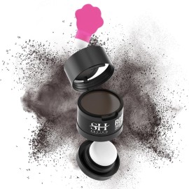 Sevich Hairline Powder 2.0Instantly Conceals Hair Loss, Root Touch up Powder, Hair Shadow Toppers for Women & Men Thinning Gray Hair, Windproof & Sweatproof, 48H Makeup Lasting, Medium brown