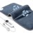 DAILYLIFF Massage Heating Pad, 12x 24 Electric Heated Pads with Massager, 6 Heat Settings and 4 Massage Modes, 24 Relaxing Combinations, UL Certification, Navy Blue