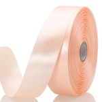 YASEO 1 Inch Peach Solid Satin Ribbon, 50 Yards Craft Fabric Ribbon for Gift Wrapping Floral Bouquets Wedding Party Decoration