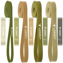 LEEKEY Resistance Bands, Exercise Bands with Handles,Pull Up Assist Bands - Band Set with Door Anchor - Bands for Working Out,Band for Men and Women Fitness Training,Home Workouts
