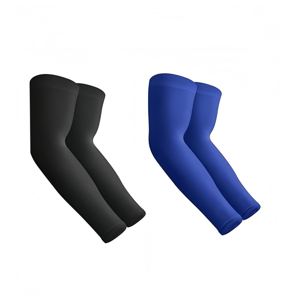 Aegend 2 Pair Sun Protection Cooling Arm Sleeves Compression - Tattoo Cover up - Sun Sleeves for Men Women Youth