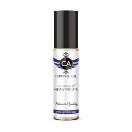 CA Perfume Impression of New Y Nights Unisex Fragrance Oil Amber Vanilla Scent Long Lasting Perfumes for Women & Men Travel Size TSA Ready Mini Parfum Body Oil Roll-on 0.33 Fl Oz 10ml
