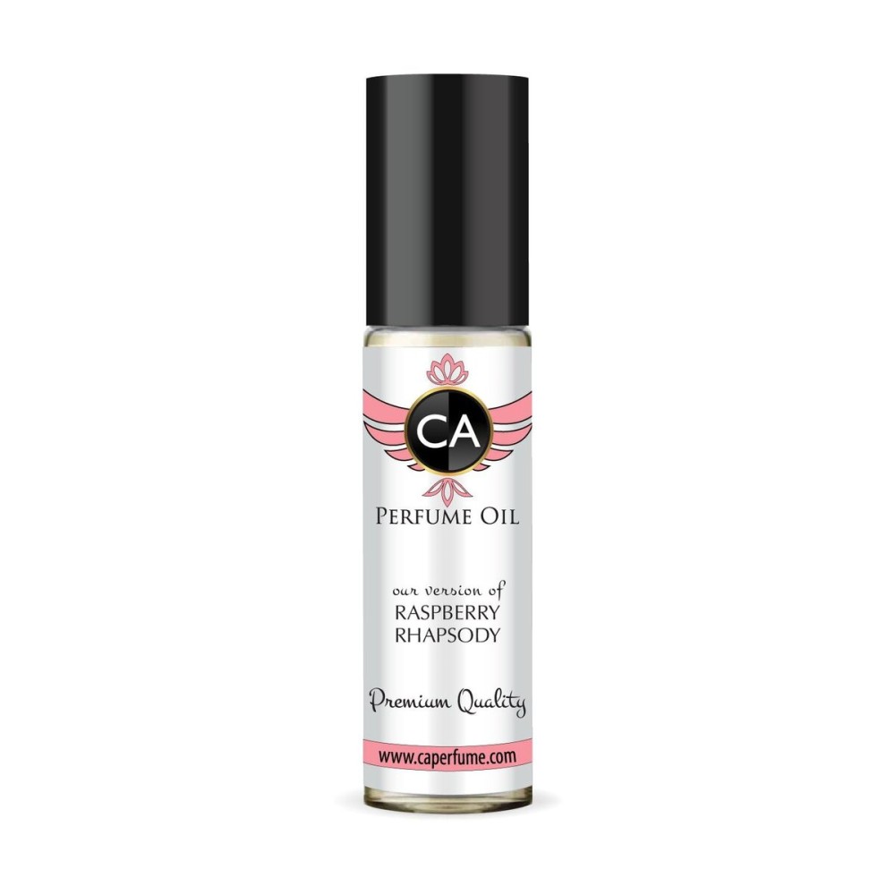CA Perfume Originals Raspberry Rhapsody Unisex Fragrance Oil Floral Fruity Scent Long Lasting Perfumes for Women & Men Travel Size TSA Ready Mini Parfum Body Oil Roll-on 0.33 Fl Oz 10ml