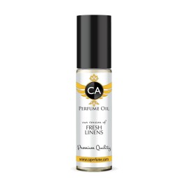 CA Perfume Impression of Fresh Linens Unisex Fragrance Oil Floral Scent Long Lasting Perfumes for Women & Men Travel Size TSA Ready Mini Parfum Body Oil Roll-on 0.33 Fl Oz 10ml