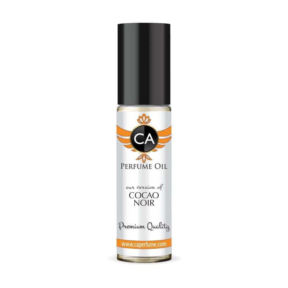 CA Perfume Impression of Cocao Noir for Women Eau De Parfum Amber Woody Scent Long Lasting Perfumes for Women Travel Size TSA Ready for Day and Night Wear 0.33 Fl Oz 10ml