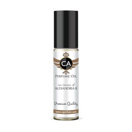 CA Perfume Impression of Alexandria II Unisex Fragrance Oil Amber Woody Scent Long Lasting Perfumes for Women & Men Travel Size TSA Ready Mini Parfum Body Oil Roll-on 0.33 Fl Oz 10ml