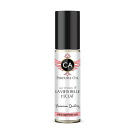 CA Perfume Impression of La Vie Belle L\'eclat for Women Fragrance Oil Amber Floral Scent Long Lasting Perfumes for Women Travel Size TSA Ready Mini Parfum Body Oil Roll-on 0.33 Fl Oz 10ml