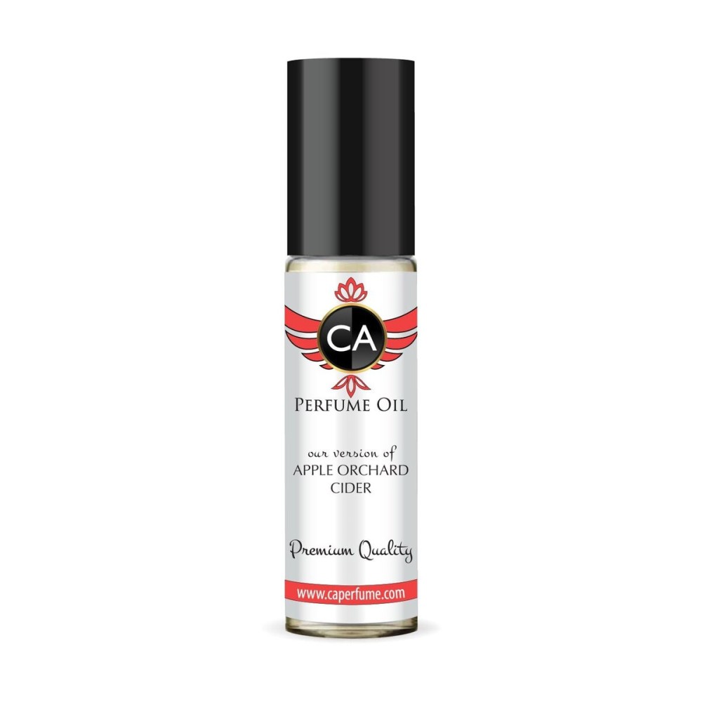 CA Perfume Originals Apple Orchard Cider Unisex Fragrance Oil Fruity Scent Long Lasting Perfumes for Women & Men Travel Size TSA Ready Mini Parfum Body Oil Roll-on 0.33 Fl Oz 10ml