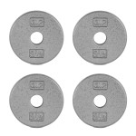 CAP Barbell Cast Iron Standard 1-Inch Weight Plate Set - Barbell Weights for Home Gym, Strength Training, and Weightlifting, 2.5 lb Set of 4, Gray