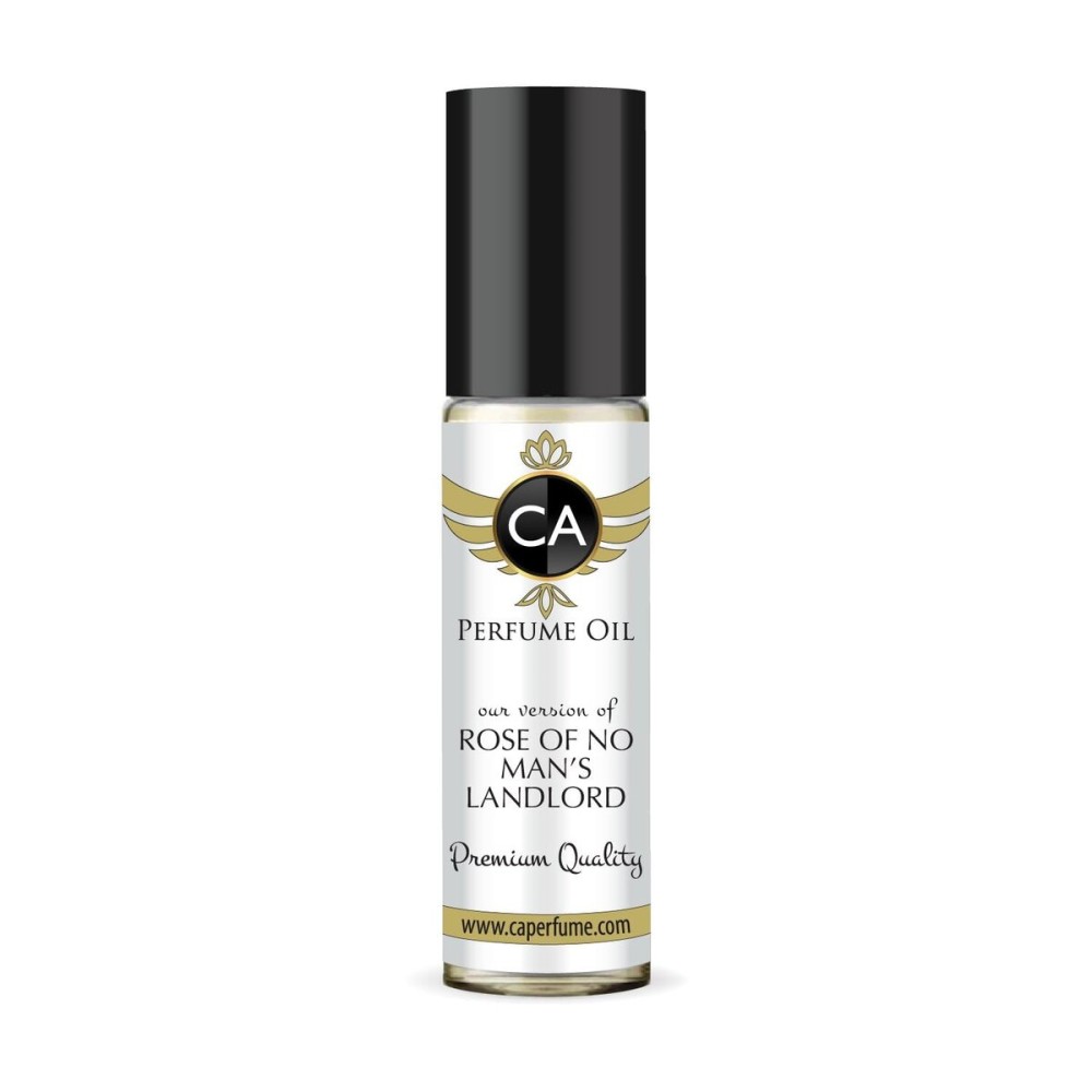 CA Perfume Impression of Rose Of No Man\'s Landlord Unisex Eau De Parfum Amber Spicy Scent Long Lasting Unisex Fragrance Travel Size TSA Ready for Day and Night Wear 0.33 Fl Oz 10ml