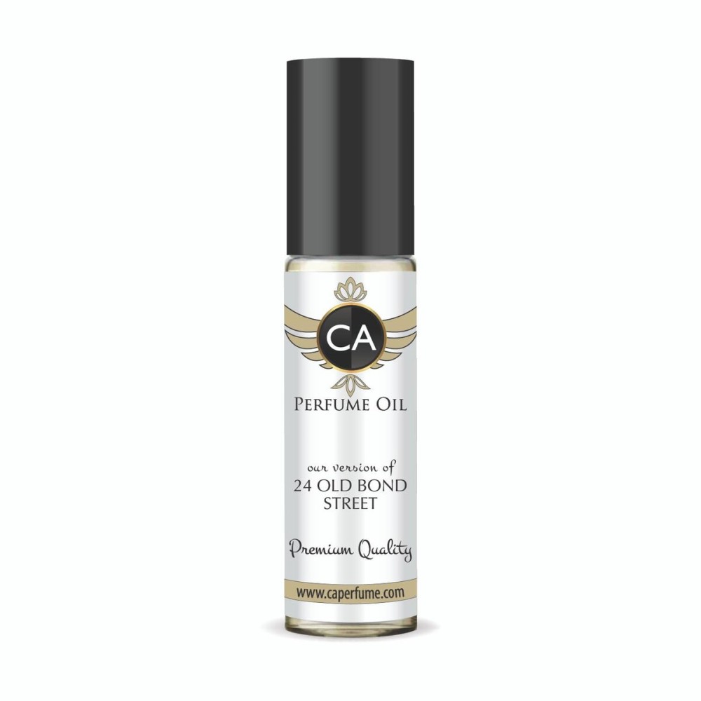CA Perfume Impression of 24 Old Bond Street Unisex Fragrance Oil Woody Aromatic Scent Long Lasting Perfumes for Women & Men Travel Size TSA Ready Mini Parfum Body Oil Roll-on 0.33 Fl Oz 10ml