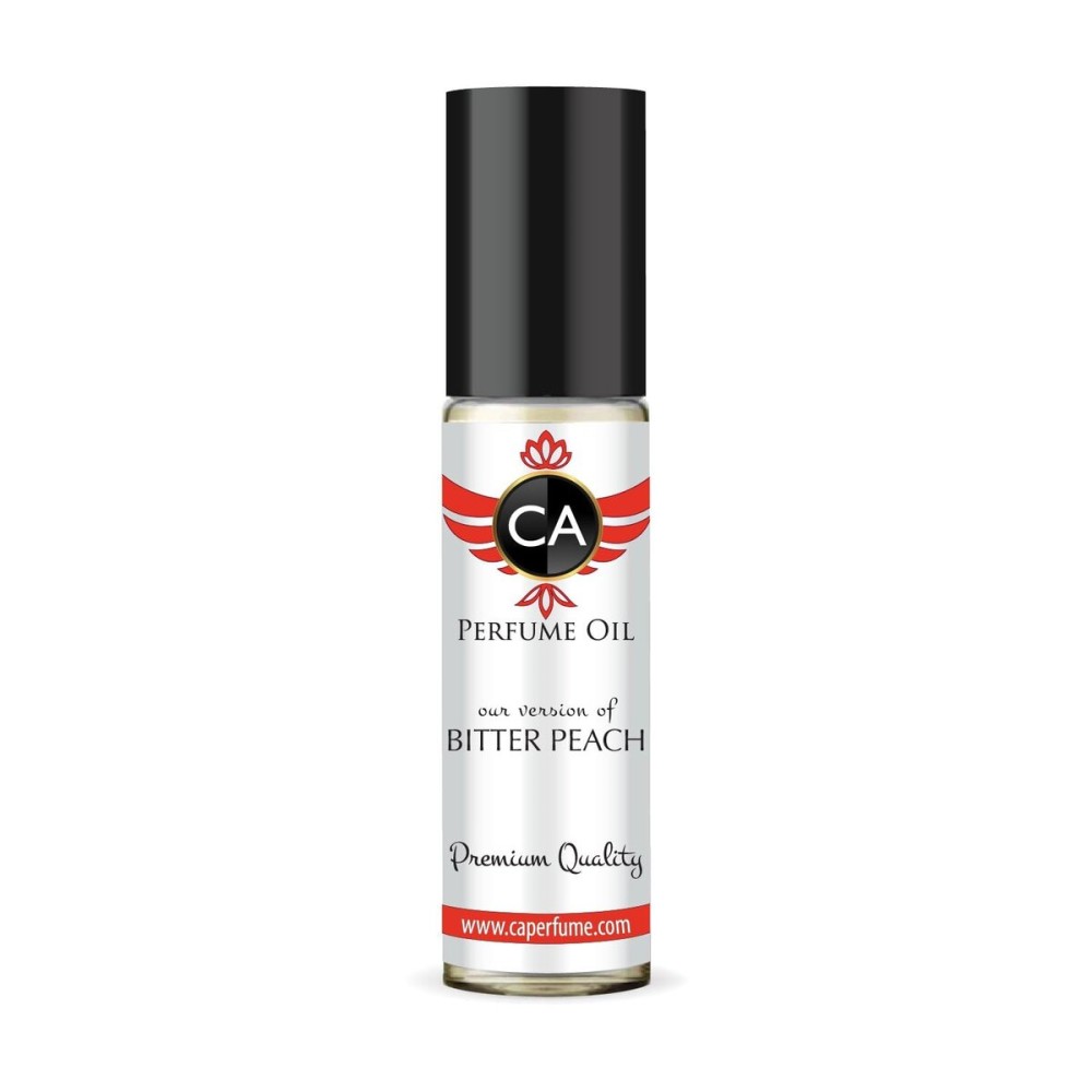 CA Perfume Impression of Bitter Peach Unisex Eau De Parfum Amber Vanilla Scent Long Lasting Unisex Fragrance Travel Size TSA Ready for Day and Night Wear 0.33 Fl Oz 10ml