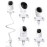 Flexible Baby Monitor Stand Mount Holder Compatible with eufy Security E30 / E220 / C220 / E21/ E110 / C2110 / T8417/ T8354/ T8300 Cameras Adjustable Baby Cameras Stand Clip Clamp Mount