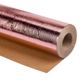 WRAPAHOLIC 30 Inch Rose Gold Wrapping Paper Roll - Jumbo Roll Basics Glossy Rose Gold for Birthday, Holiday, Wedding, Baby Shower Wrap - 30 inch x 16.5 feet