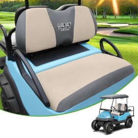 10L0L Golf Cart Seat Covers Universal for Yamaha G29 Drive2 Club Car DS Precedent Tempo Standard Front Seats, Breathable Mesh Bench Seat Cover, No Drilling Seat Cushion - All-Season Comfort