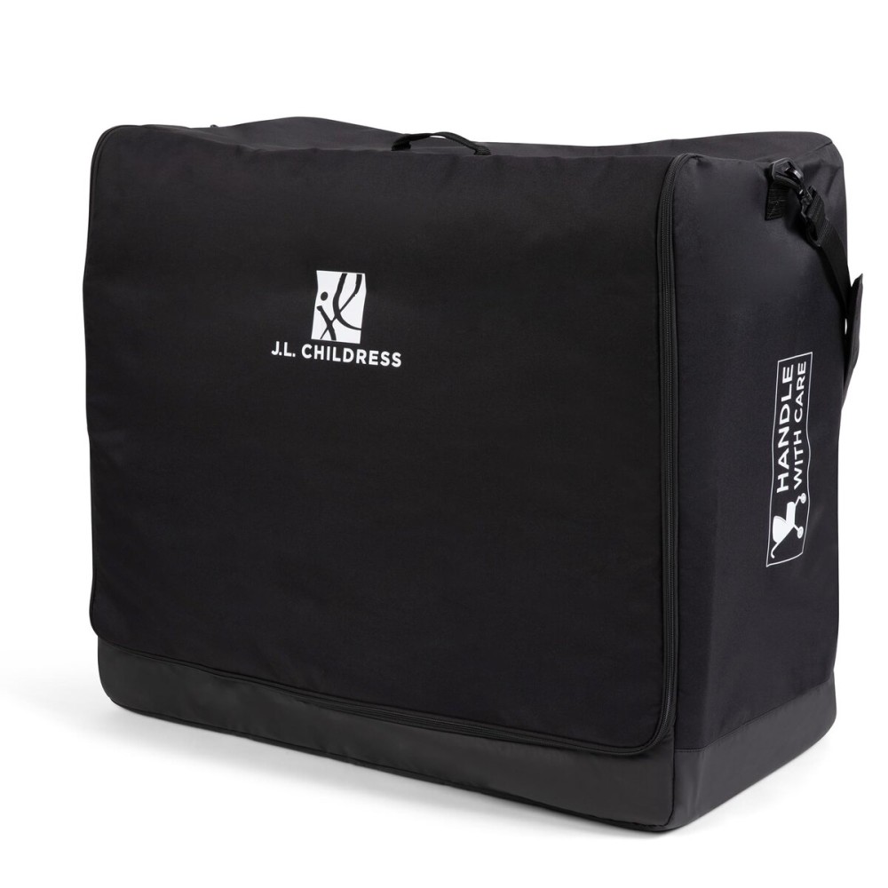 J.L. Childress Universal Stroller Travel Bag for Airplane - Fits Most Baby Strollers, Flying Essentials, Airport Accessories for Gate or Luggage Check, ID Card, AirTag Compatible - Medium, Unpadded