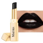 Moisture Black Lipstick for Women Hydrate Tinted Lip Balm for Dry Cracked Lips Glossy Lip Color Juicy Finish, MA069 Black Star