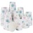 Lamosi 3 oz Bathroom Paper Cups 300 Pack, Floral Disposable Small Mouthwash Drinking Cup for Water, Coffee, Sample, Tasting and Dessert