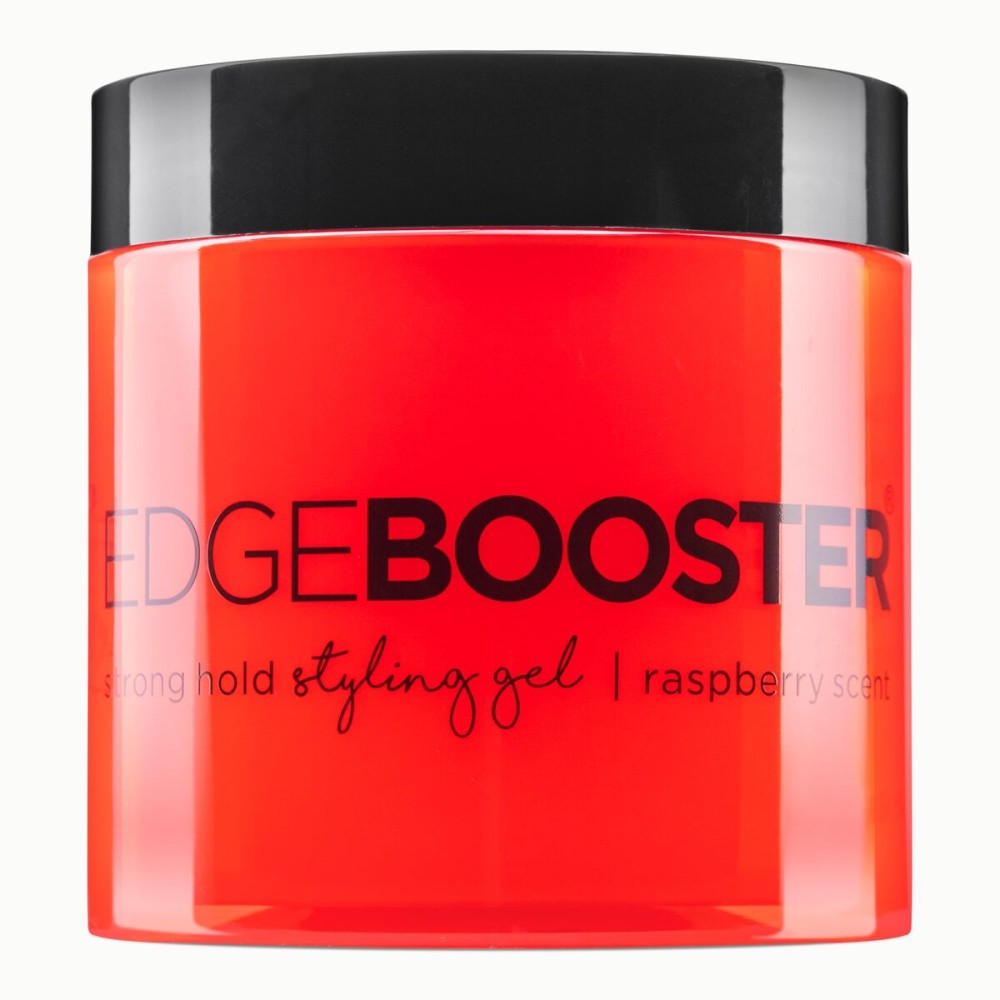 Style Factor EDGE BOOSTER Strong Hold Styling Gel | Alcohol-Free Hair Gel with Camellia Sinensis Seed Oil for Curly, Wavy & Sleek Styles | Frizz Control, Long-Lasting and Flexible Hold (16.9oz)