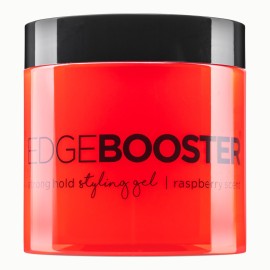 Style Factor EDGE BOOSTER Strong Hold Styling Gel | Alcohol-Free Hair Gel with Camellia Sinensis Seed Oil for Curly, Wavy & Sleek Styles | Frizz Control, Long-Lasting and Flexible Hold (16.9oz)