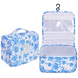 Pengxiaomei Toiletry Bag for Women, Waterproof Hanging Cosmetic Bag Portable Makeup Pouch Multifunction Handle Travel Toiletry Bag Organizer