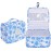 Pengxiaomei Toiletry Bag for Women, Waterproof Hanging Cosmetic Bag Portable Makeup Pouch Multifunction Handle Travel Toiletry Bag Organizer