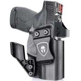 WARRIORLAND IWB Kydex Holster w/Claw & Optics Cut, Compatible with S&W M&P Shield Plus/Shield M2.0 / Shield 9mm/.40 3.1\'\' Barrel, Inside Waistband Appendix Condealed Carry, Adj. Cant & Retention