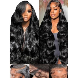 Body Wave Lace Front Wigs Human Hair 18 Inch 13x6 Lace Front Wigs Human Hair 200% Density 13x6 HD Lace Front Wigs for Women