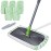 MASTERTOP Dust Mop for Hardwood Floors, Extra Large Microfiber Flat Mop with 5 Wet & Dry Reusable Pads, Hardwood Mops with Telescopic Handle for Laminate, Tile, Vinyl