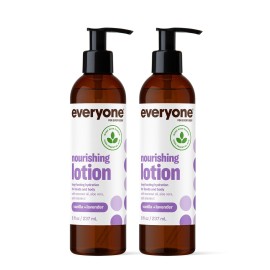 Everyone 2-in-1 Lotion for Hands/Body, 8 ounce (Pack of 2) Vanilla and Lavender made for Men and Women