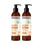 Everyone 2-in-1 Lotion for Hands/Body, 8 ounce (Pack of 2) Citrus and Mint made with Essential Oils for Men and Women