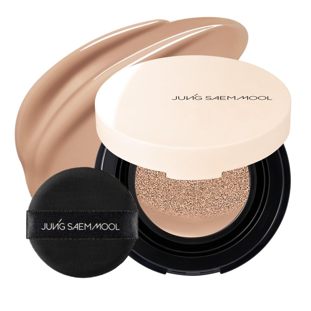 JUNG SAEM MOOL [ Mini ] Essential Skin Nuder Cushion Mini 26N Taupe Beige 0.17 Fl Oz, Natural Radiant Finish Cushion Foundation with Buildable Coverage, Lightweight Texture, Korean Foundation Makeup