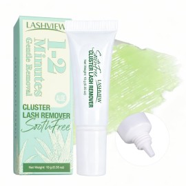 LASHVIEW Lash Cluster Glue Remover Soothing Gel Formula, Easy at-Home Use, Effortless Removal of Lash Extension Glue (5ml)