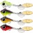 TRUSCEND Wide Search Cover Vibe Tail Spinner, Easy Catch Fishing Lures with Vibrating, Swimming, Jigging Action, BKK Super Slide Sharp Hook, Accurate Long Cast Fishing Spinner for Bass, Trout 3/4oz