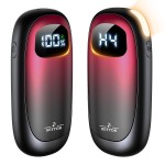 Hand Warmers Rechargeable-Electric Hand Warmers, Max 16 Hrs Warmth Up to 127, LED Display & Flashlight, Dual-Side Heating Portable Heater, Hunting Camping Essentials, Gifts for Men Women Raynauds