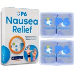 P6 Motion Sickness Bands for Adults Wristbands for Anti Nausea Sea Cruise Travel Car Pregnancy Morning Sickness All-Natural Non Drowsy Relief Acupressure Treatment (2 Pack, Grey - Grey)