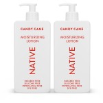 Native Body Lotion with Naturally Derived Ingredients - Candy Cane - Silicone, Paraben, & Dye Free Leaving Skin Soft and Hydrating | Holiday Seasonal Scent Bundle, 16.5 oz - 2 Pk