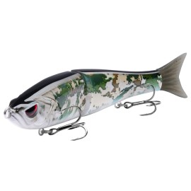 Bassdash SwimShad Glide Baits Jointed Swimbait Bass Pike Salmon Trout Muskie Fishing Lure