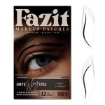 Fazit Makeup Patches - Onyx Wing Eyes - Glow Up Make-Up Patches - Cute Glitter Makeup Accessories For Women - Cosmetic Glitter For Face