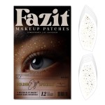 Fazit Makeup Patches - Golden Eye Speckles - Glow Up Make-Up Patches - Cute Glitter Makeup Accessories for Women - Cosmetic Glitter for Face